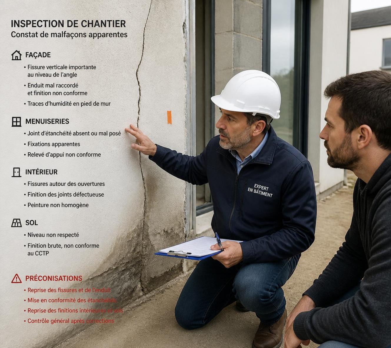 découvrez quels recours entreprendre face aux malfaçons constatées après la réception de vos travaux pour protéger vos droits et assurer la conformité du chantier.