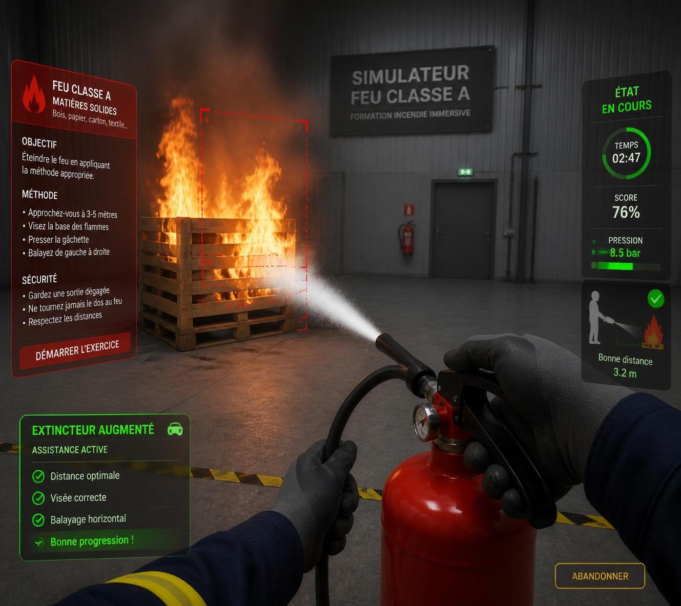 découvrez le simulateur feu classe a, un outil essentiel pour la formation à la sécurité incendie, permettant une préparation réaliste et efficace face aux risques d'incendie.