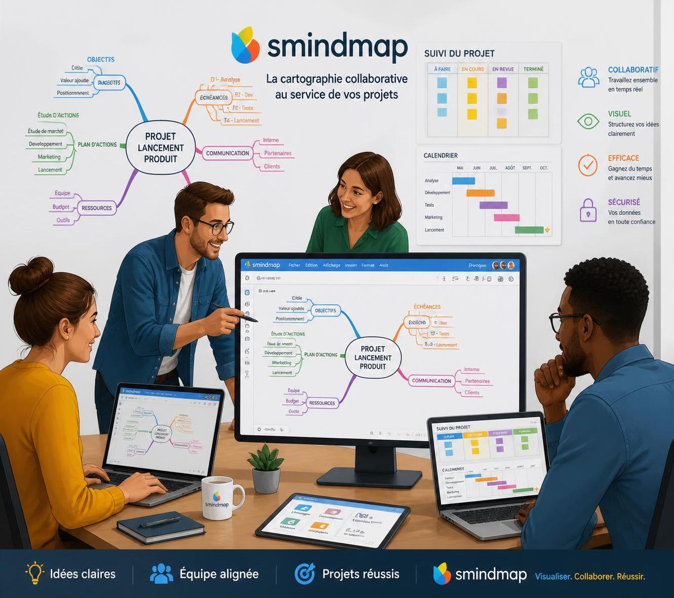 découvrez comment smindmap révolutionne la gestion de projet en entreprise grâce à son outil cartographique innovant, facilitant la planification, la collaboration et la visualisation des idées.