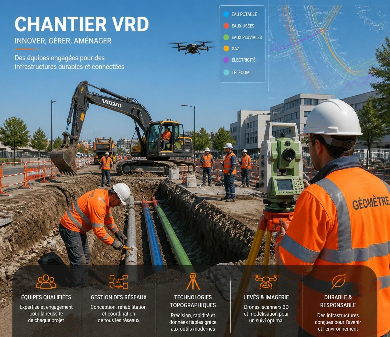 découvrez les compétences essentielles pour réussir dans les travaux publics en entreprise vrd et optimisez vos projets d'infrastructure avec efficacité.