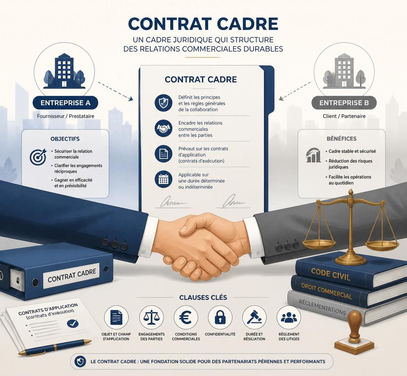découvrez la définition du contrat cadre et comment il permet de sécuriser vos relations commerciales pour assurer des échanges clairs et fiables avec vos partenaires.