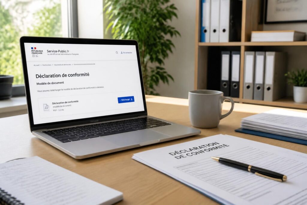 découvrez où et comment télécharger facilement le modèle officiel de déclaration de conformité pour vos démarches administratives en toute simplicité.