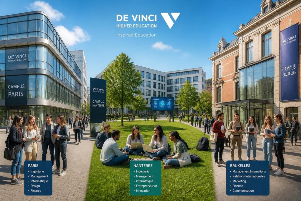 découvrez l'institut leonard de vinci, offrant des formations innovantes et un campus dynamique à paris, nanterre et bruxelles pour préparer votre avenir professionnel.
