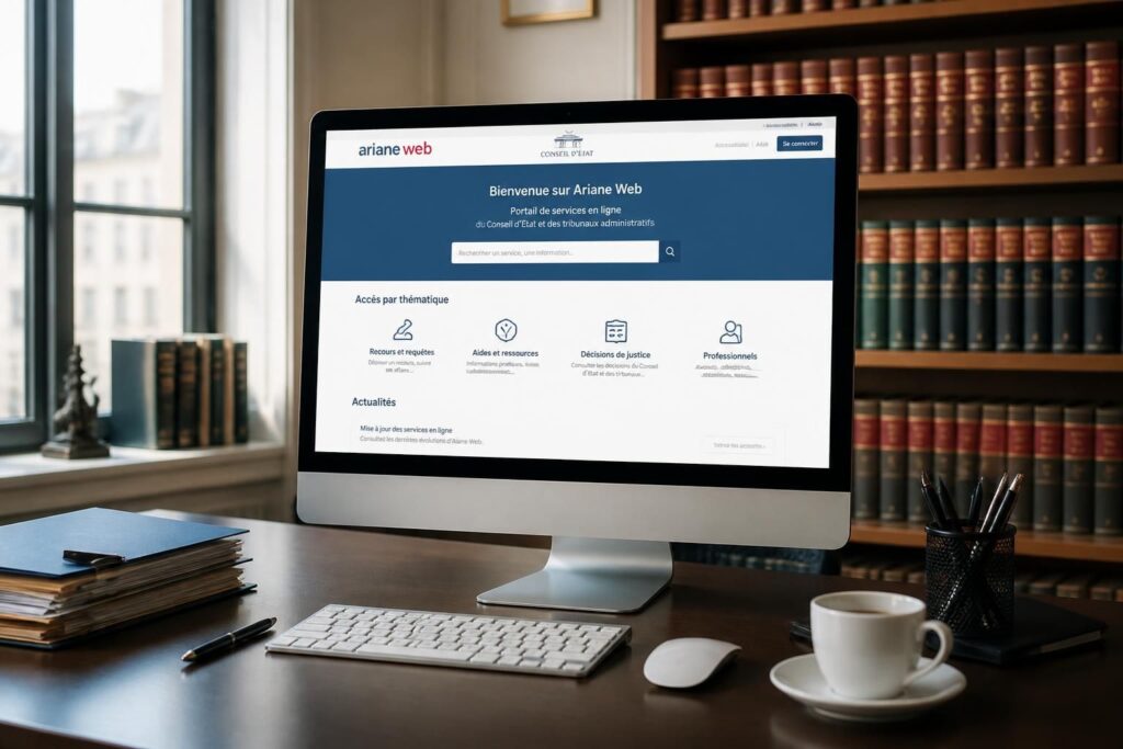 accédez facilement aux services en ligne du conseil d’état et des tribunaux administratifs grâce à ariane web, votre portail officiel pour les démarches administratives.